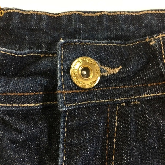 Red by Marc Ecko Juniors Jeans Size 7 Straight Cut Embroidered Pocket 32" Inseam - Picture 5 of 11